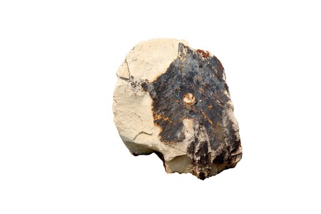 ryolite stone on ground field isolated on white background High resolution image gallery.