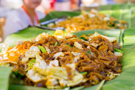 Asian food lifestyle, Lanna Northern Thai street food vendor in Chingmai, Thailand.の写真素材