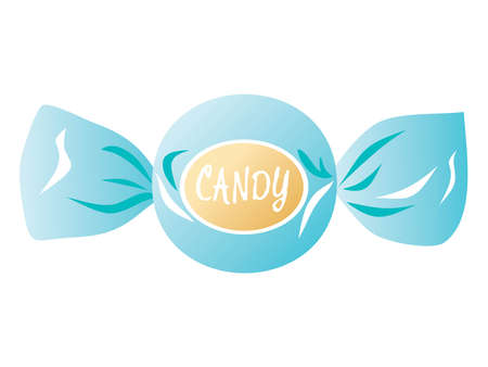 Illustration of the blue candyのイラスト素材
