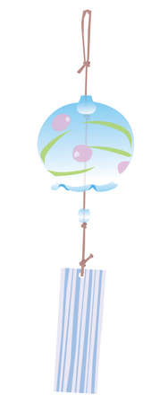 Illustration of the wind-bellのイラスト素材