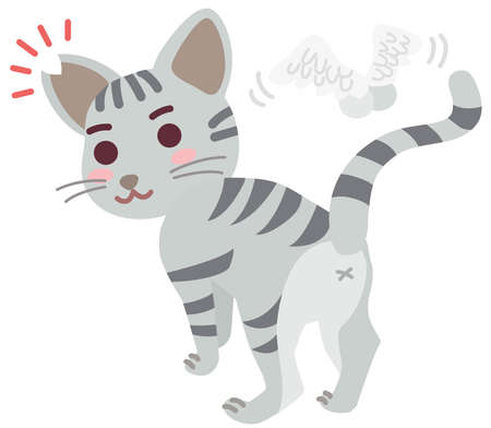 Boy of the regional cat which cut an earのイラスト素材