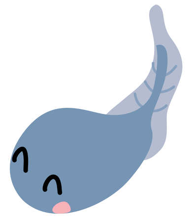 Illustration of the cute tadpoleのイラスト素材