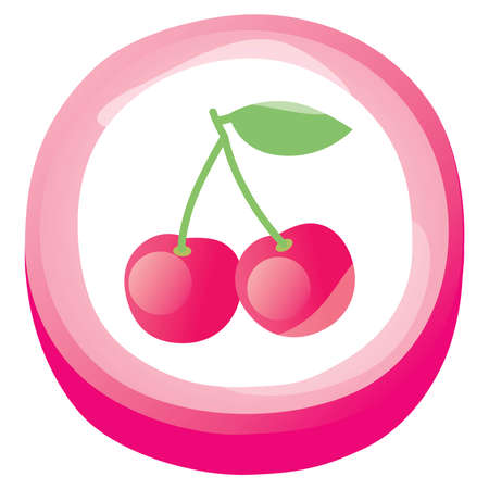 Illustration of fruit candy of cherryのイラスト素材