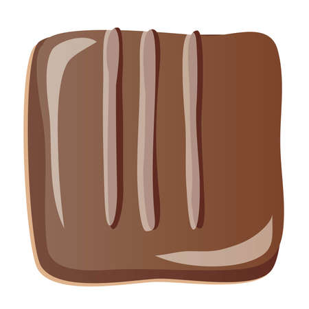 Illustration of one drop chocolateのイラスト素材