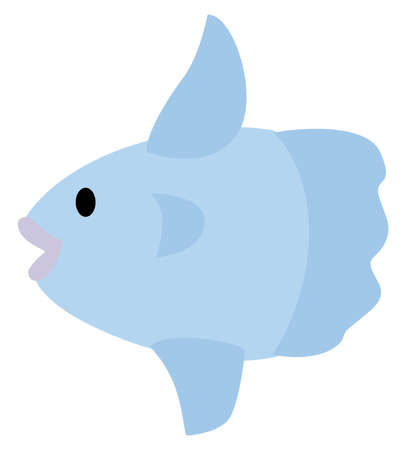 Illustration of the cute sunfishのイラスト素材