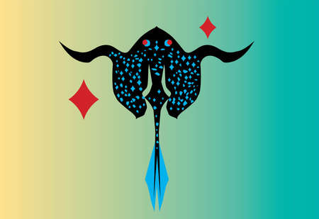 A thornback with diamonds in the sea