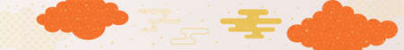 Background material of the cloud of New Year holidays.