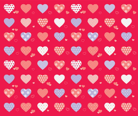 Background image of the romantic heart pattern.