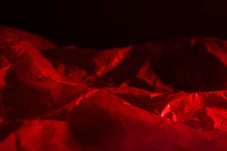 Paper model of mountain. Mystic landscape in redの写真素材