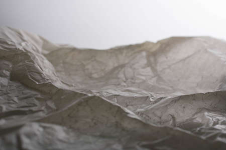 Paper model of mountain. Mystic landscape in whiteの写真素材