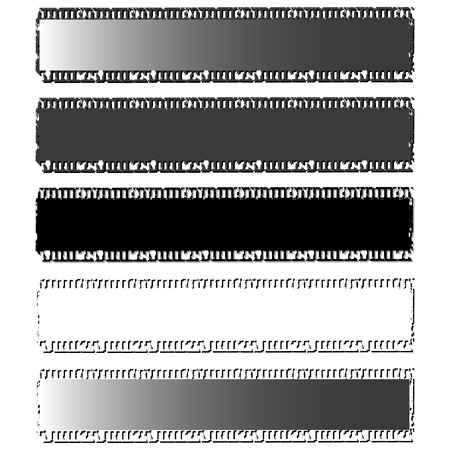 Isolated set of photographic films. Vector illustrationのイラスト素材