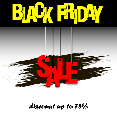 Black Friday sale banner.のイラスト素材