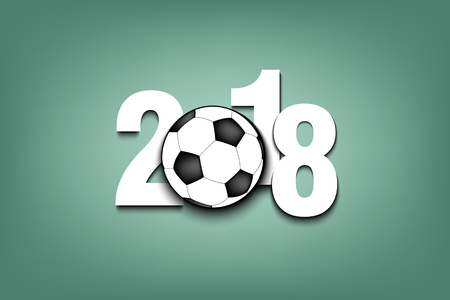 2018 soccer game icon.のイラスト素材