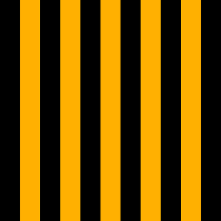 Halloween Pattern of repetitive vertical strips of black and yellow color. Black and orange vertical stripes background. Seamless texture background. Vector illustrationのイラスト素材
