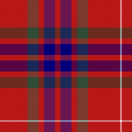 Tartan plaid. Scottish pattern in black, pink and orange cage. Scottish cage. Traditional Scottish checkered background. Clan Fraser. Seamless fabric texture. Vector illustrationのイラスト素材