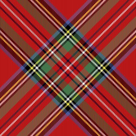 Christmas and new year tartan plaid. Scottish pattern in black, red and white cage. Scottish cage....