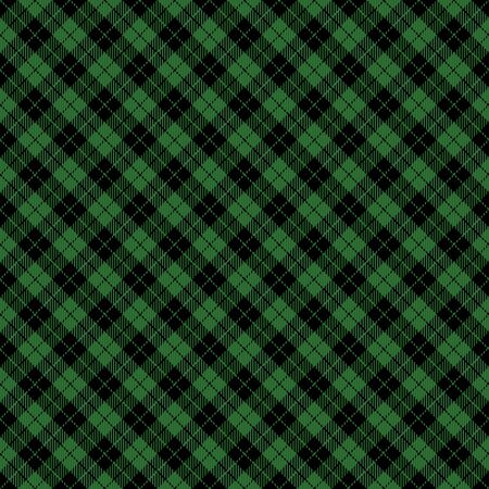 Christmas and new year tartan plaid. Scottish diagonal pattern in black and red cage. Scottish cage. Traditional Scottish checkered background. Seamless fabric texture. Vector illustrationのイラスト素材