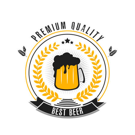 Pattern for design emblem, icon, label, banner. Print on t-shirt graphics. Design template on isolated background. Vintage style. Vector illustrationのイラスト素材