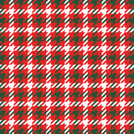 Goose foot. Christmas Pattern of crow's feet in red and white cage. Glen plaid. Houndstooth tartan...