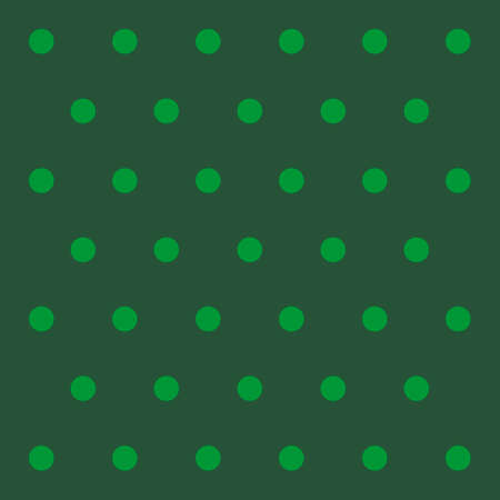 St. Patricks day pattern polka dots. Template background in green and black polka dots. Seamless fabric texture. Vector illustrationのイラスト素材