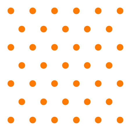 St. Patricks day pattern polka dots. Template background in white and orange polka dots. Seamless fabric texture. Vector illustrationのイラスト素材