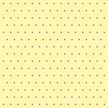 Easter pattern polka dots. Template background in violet and yellow polka dots. Seamless fabric texture. Vector illustrationのイラスト素材