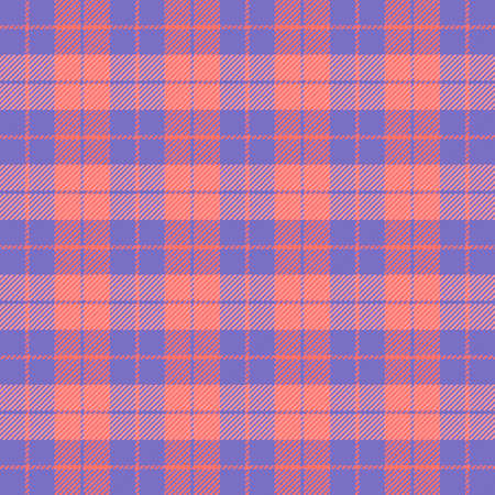 Easter Tartan plaid. Scottish pattern in red and violet cage. Scottish cage. Traditional Scottish...