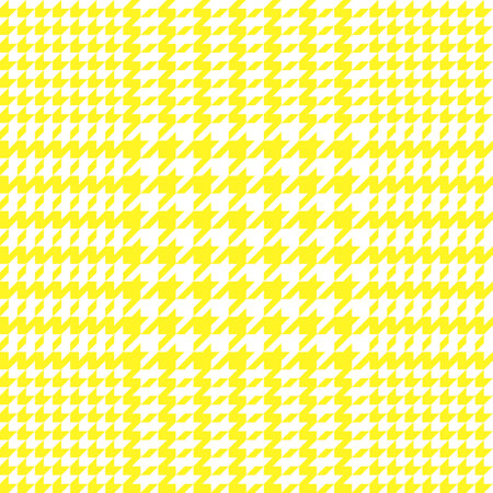 Glen check pattern. Plaid of geometric print in yellow and white frame. goosefoot. Houndstooth...