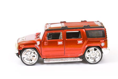 SUV isolated on whiteの写真素材
