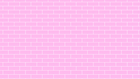 Pink brick wall background backdrop, stock vector graphic illustrationのイラスト素材