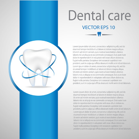 Dental care background.Blue colours.のイラスト素材