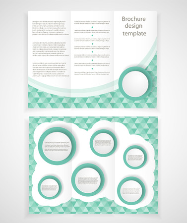 Vector brochure design template.のイラスト素材