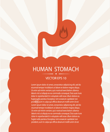 Human stomach.のイラスト素材