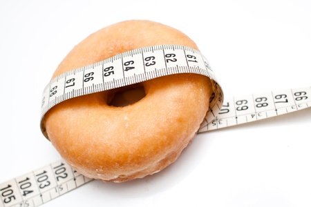 donut surrounded by a meterの写真素材