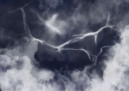 Hand drawn lightning background