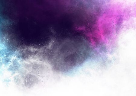 galaxy illustrationの写真素材