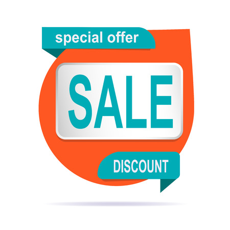 Banner sale best original design. Orange and blueのイラスト素材