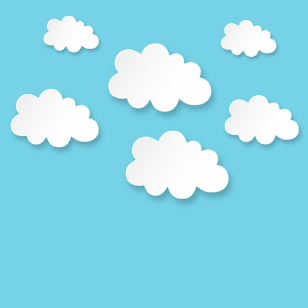 Cloud theme vector backgroundのイラスト素材