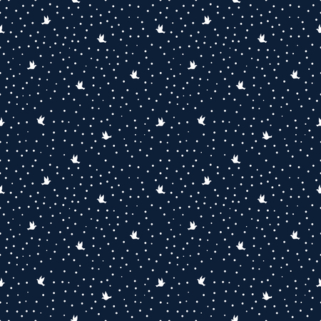 Birds seamless patternの写真素材
