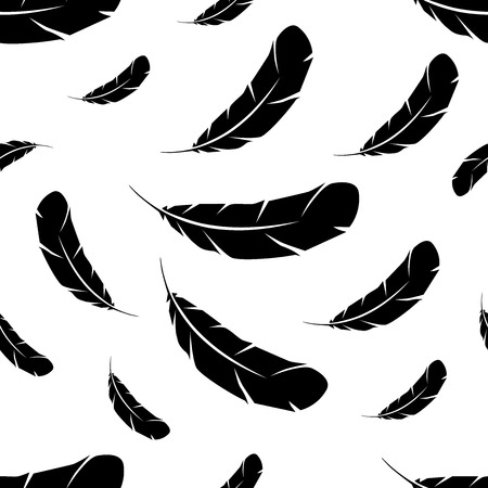 Feather seamless patternの写真素材
