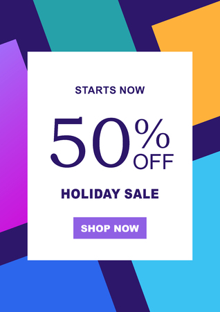 Holiday sale bannerのイラスト素材