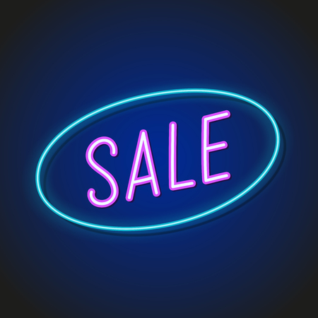Retro sale neon signの写真素材