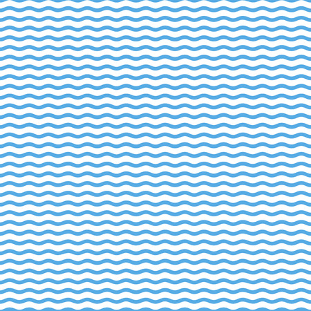 Blue seamless wavy line pattern, stylish design. Original patternのイラスト素材