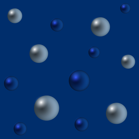 Seamless blue background with balls. Stylish designの写真素材