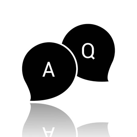 Discuss glossy icon vector illustration symbol templateのイラスト素材