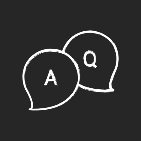 Discuss chalk icon vector illustration symbol templateのイラスト素材