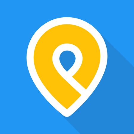 Map pointer  - color icon, flat designのイラスト素材