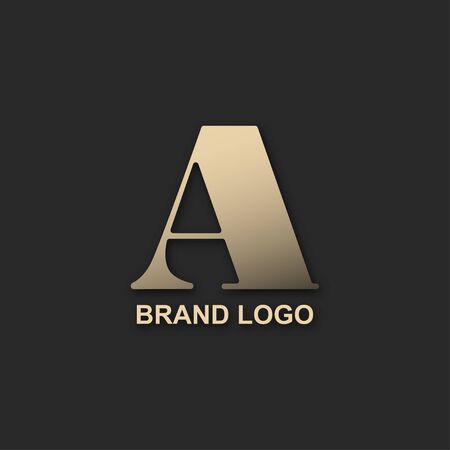 A   metal gold design on a black backgroundのイラスト素材