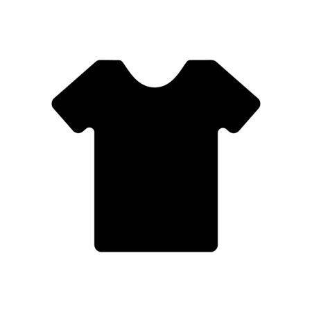 T-shirt clothes black icon on a white backgroundのイラスト素材