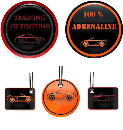 Label training and adrenalineのイラスト素材
